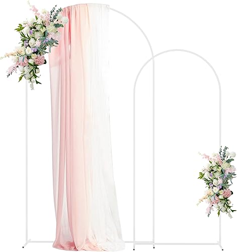 Asee'm Juego de 3 soportes para telón de fondo de arco de metal dorado para fiestas, bodas, cumpleaños, ceremonias, graduaciones, aniversarios, baby