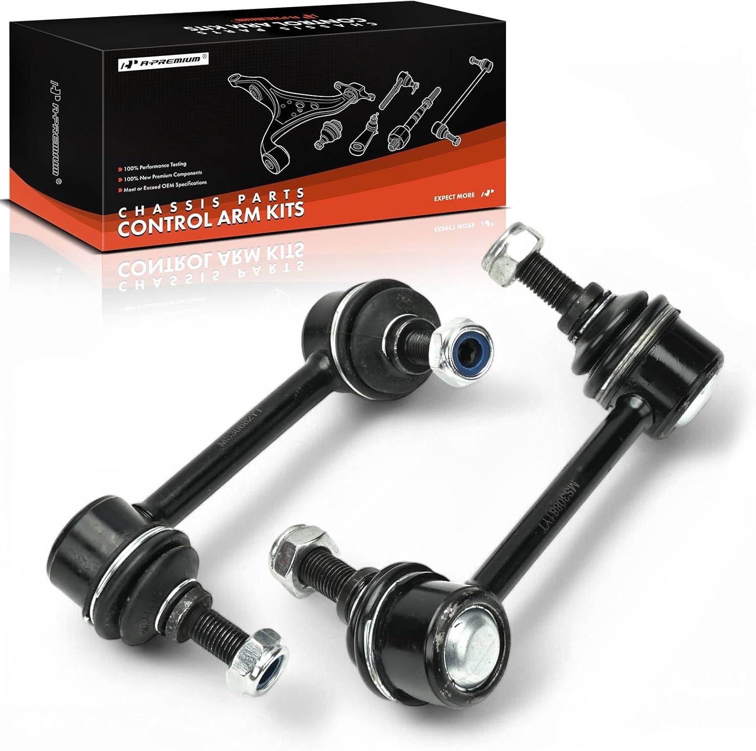 A-Premium 2 x Rear Sway Bar Links Stabilizer Bar Links, Compatible with Nissan Murano 2009-2014, AWD