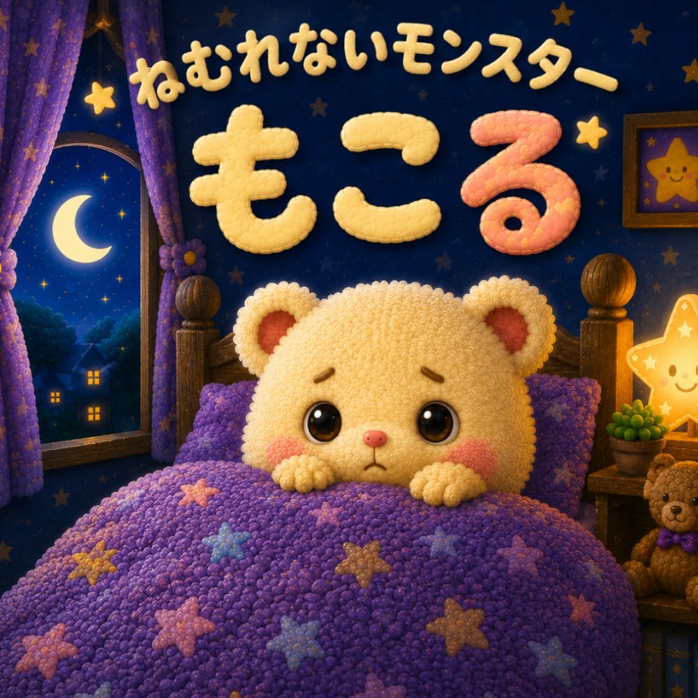 ねむれないモンスター　もこる: こわい夜によりそう おやすみ絵本