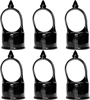 Jake Sales Chain Link Fence Loop Cap - Eye TOP. Use for 1-7/8" Outside Diameter (OD) Fence Post and 1-3/8" Outside Diameter Rail Pipe. Black in Color (Quantity 6)