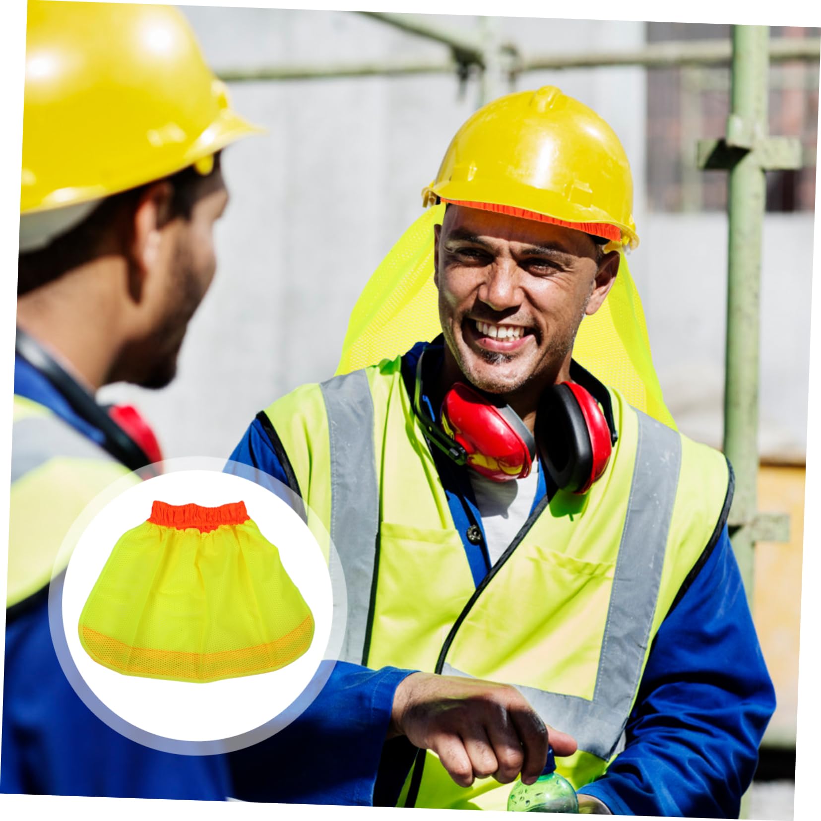 Operitacx Casco De Seguridad Reflectante Sombra De ala De Casco Sombrero De Visera Sol Sombreros para Hombres Tapa Escudo De ala Completa Accesorios De Casco