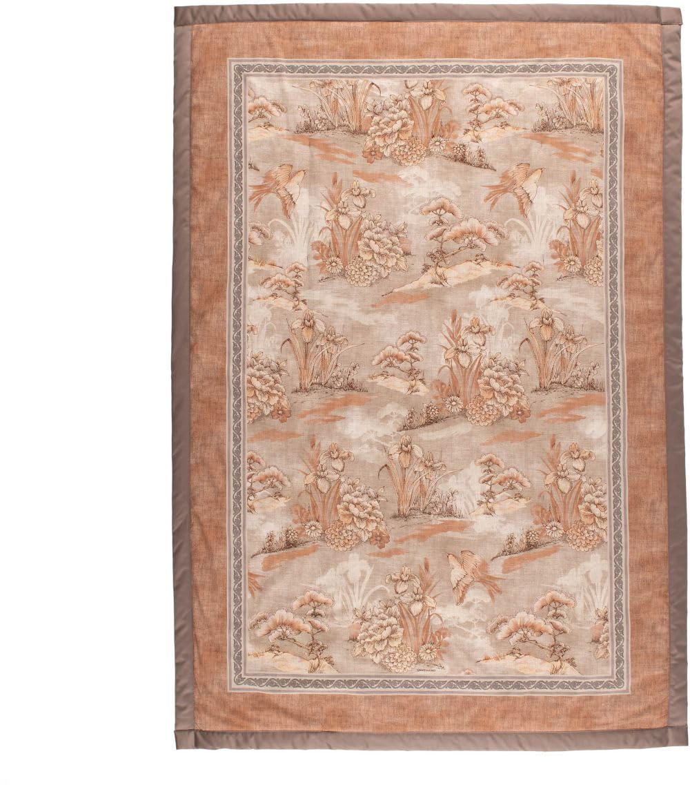 Bassetti Acquaforte 9333420 Plaid Made of 100% Cotton in Terracotta 41, Dimensions: 135 x 190 cm