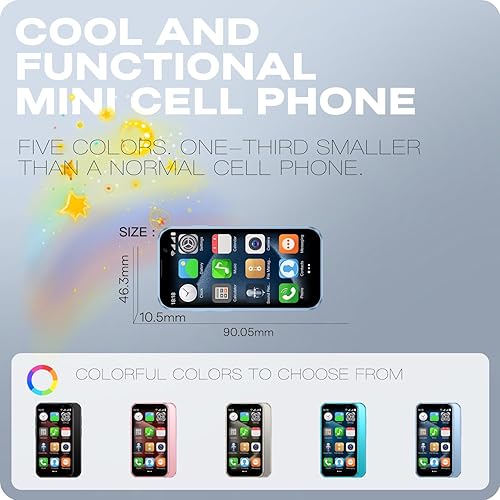 Miniatura 3 de Pequeño teléfono móvil inteligente 3G desbloqueado, con pantalla de 3 pulgadas, doble SIM Dual Standby. Es un teléfono de repuesto portátil