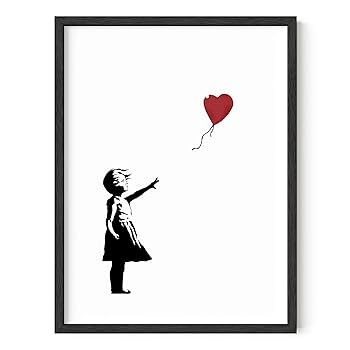 Amazon.co.jp: Banksy Wall Art Girl With Balloon - Haus and