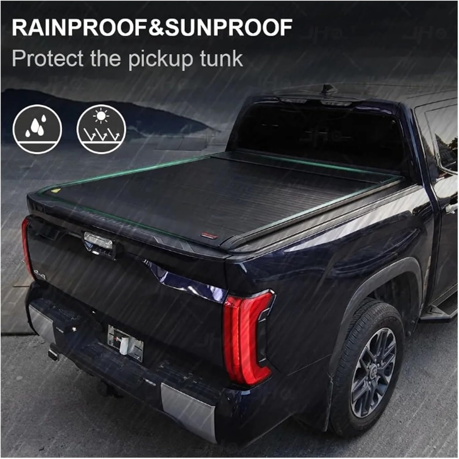 TUQW(えの) トノーカバー ピックアップトラックのベッドキャノピー