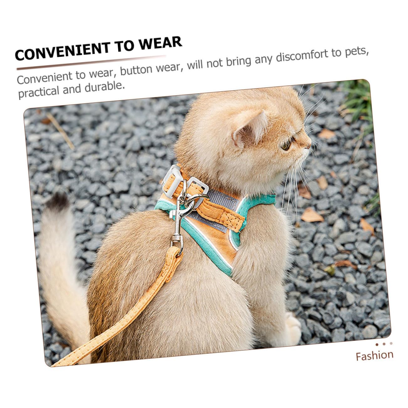 Happyyami 3juegos Arnés Reflectante Ajustable para Gato Correa Arnés De Suede y Ligero para Pasear Mascotas para Gatos Pequeños y Kittens