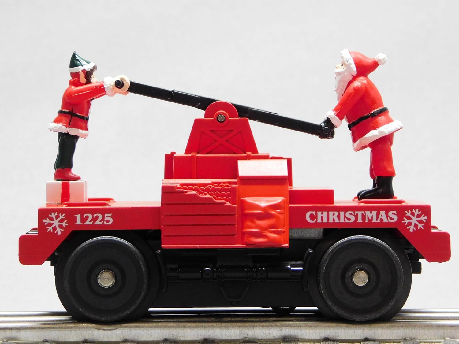 M.T.H. Electric Trains MTH RAILKING Christmas Operating Hand CAR 30-5234, Red