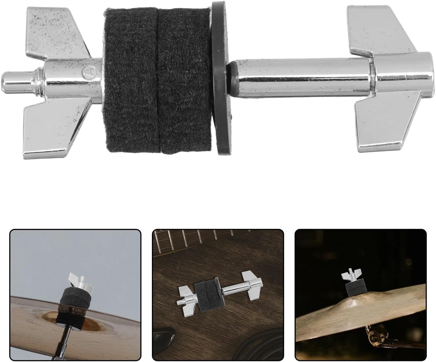 Cymbal Stacker 4 Pcs Cymbal Stacking Stands Drum Hardware Accessories Adjustable Stacker Extenders for Drum