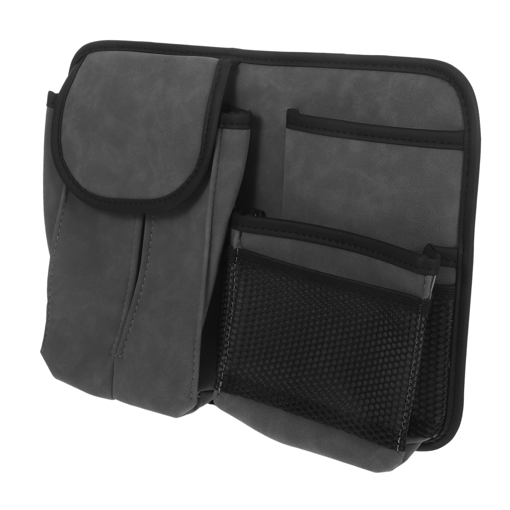 Rangement de voiture de luxe en daim pour une organisation intérieure raffinée