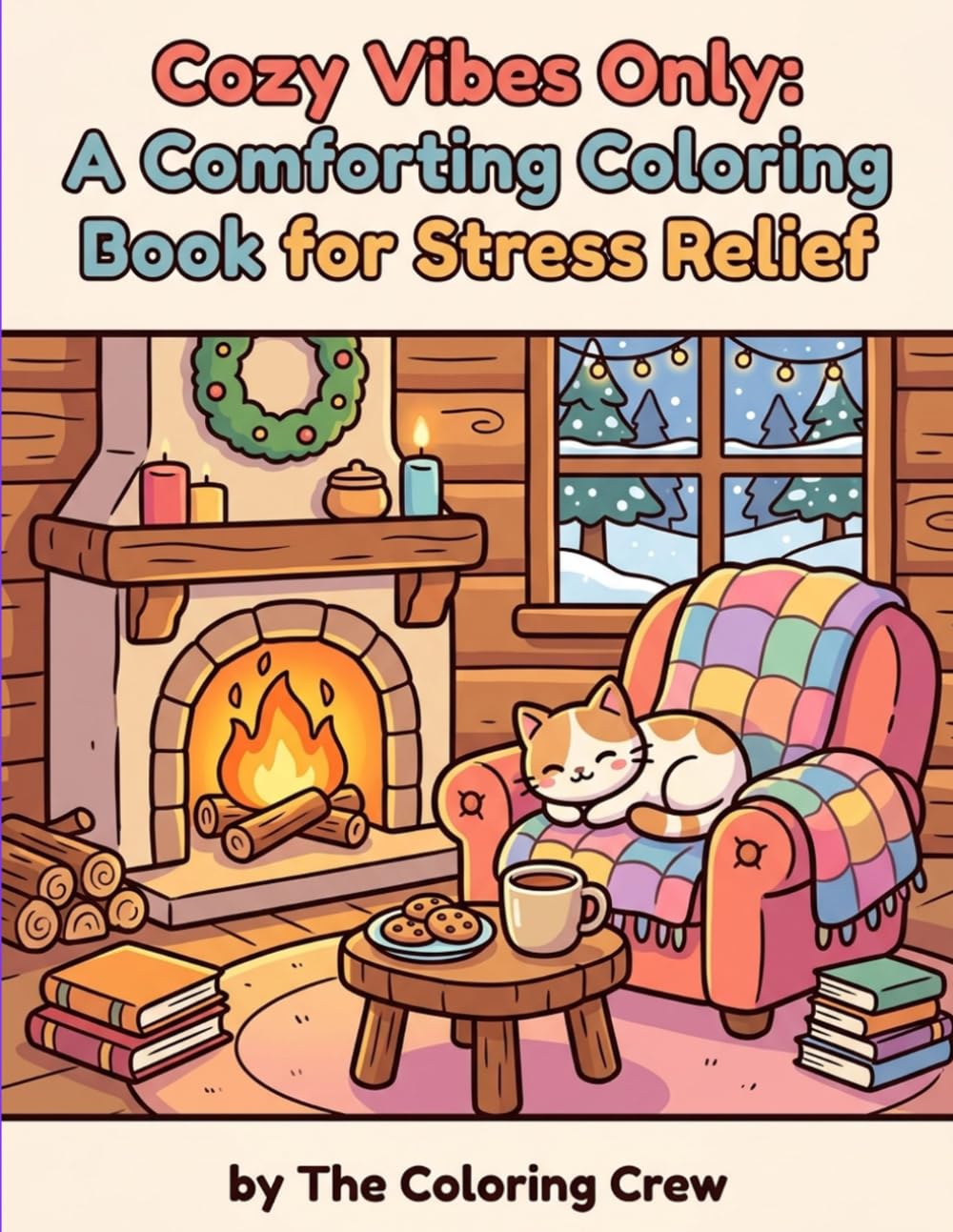 Cozy Vibes Only: A Comforting Adult Coloring Book for Stress Relief: Warm & Peaceful Scenes to Relax Your Mind — Hygge-Inspired Designs for Stress Relief and Calm Nights