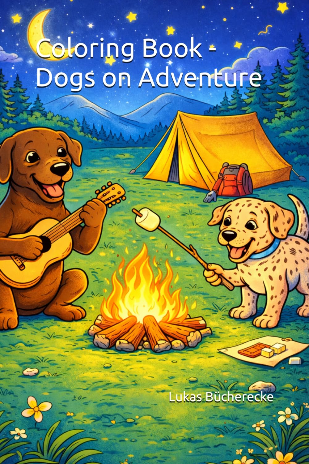 Coloring Book - Dogs on Adventure