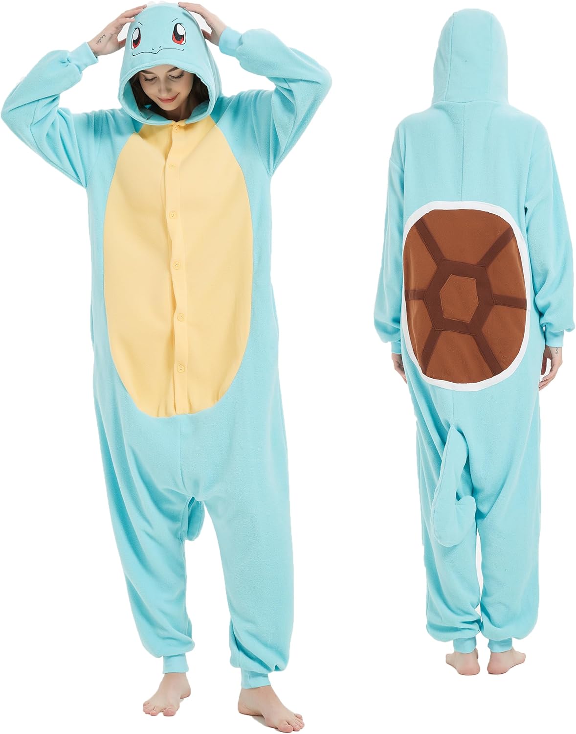 MAJ&COS Animal Onesies Animal Pajamas Onesie Adult Cartoon Cosplay Christmas Costume For Women Men Medium Turtle