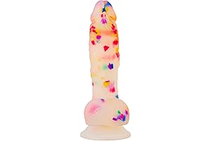 Pure Love 7.5" Confetti Dildo with Suction Cup