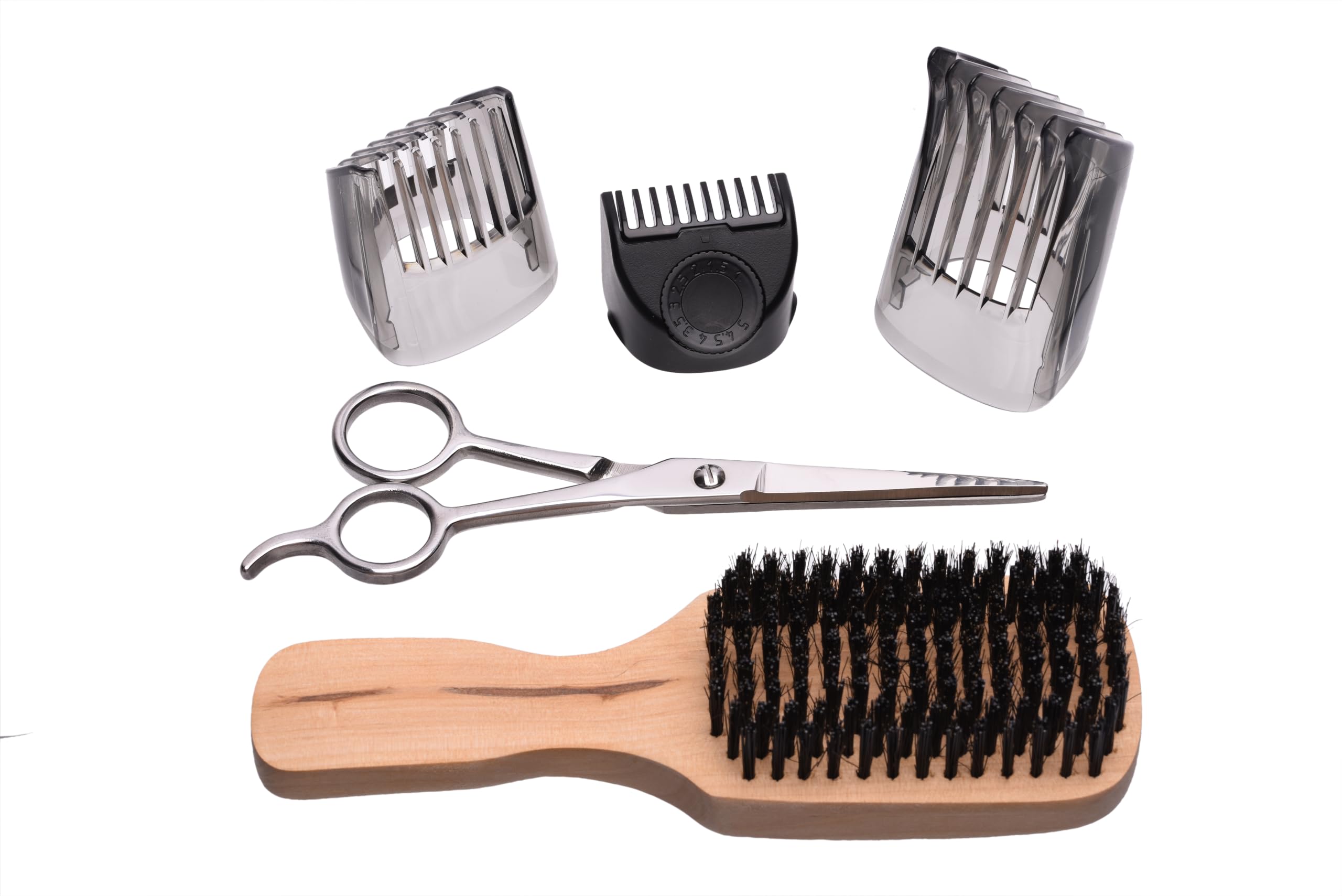 Remington Recortadora de Barba Beard Kit, Barbero con Cable e Inalámbrico, Cuchillas de Titanio, 3 Peines Ajustables, Cepillo para Barba y Tijeras, 90 min Autonomía, Batería de Litio, MB4046
