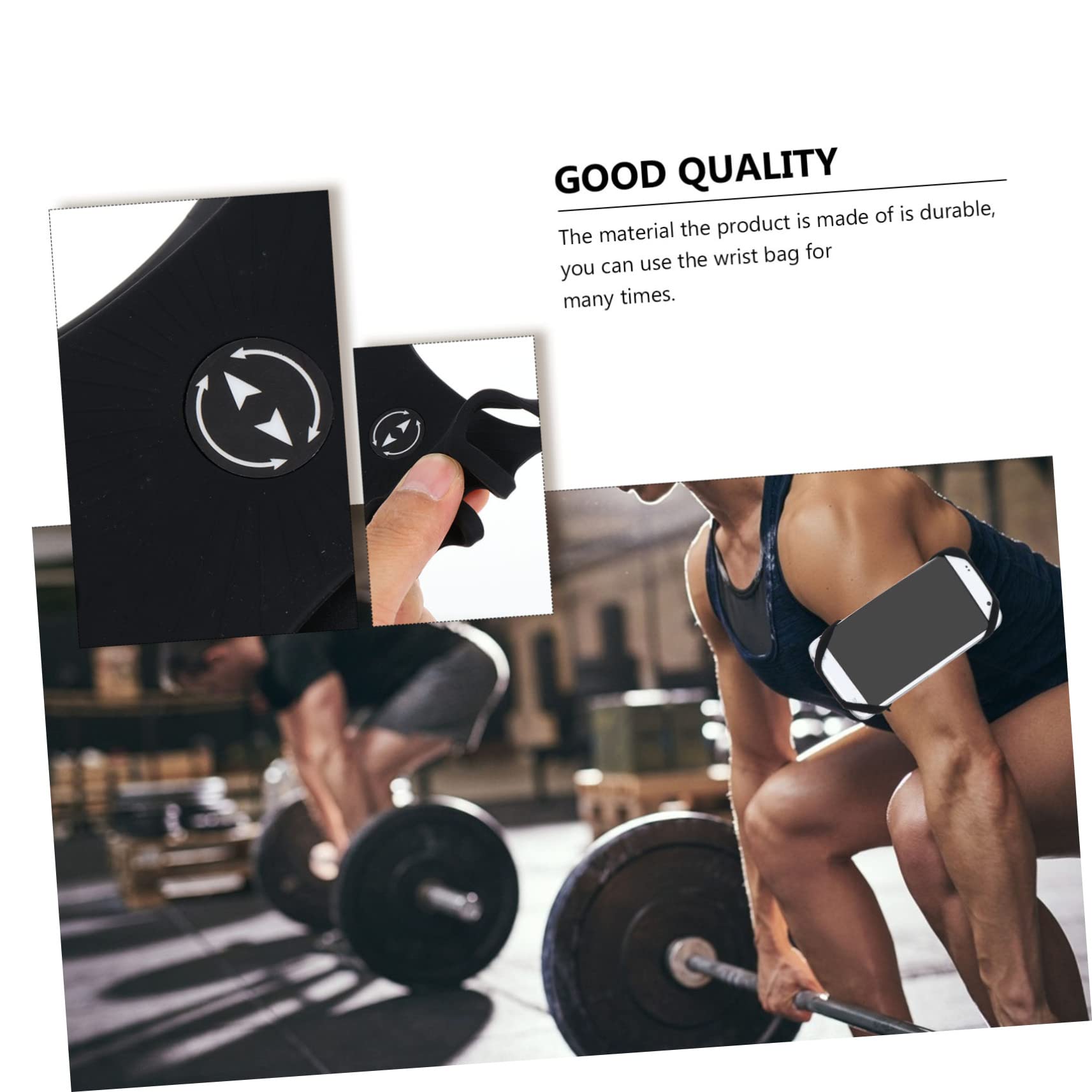 Gadpiparty 3sets Bracciale Sportivo Con Tasca Per Telefono Borsa Per Corsa Accessorio Per Jogging e Allenamento Adatto Sport All Aperto e Attività Fisica