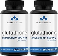 Vista 9 de Luma Nutrition Suplemento premium de glutatión - 500 mg - L-glutatión - Soporte antioxidante - Reducido - Soporte hepático - 60 cápsulas