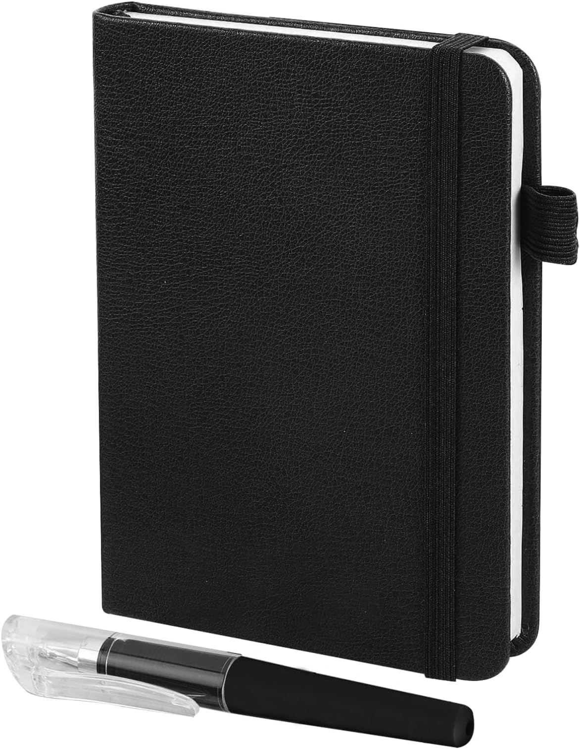 Ninnyi Pocket Notebook with 2PCS Pen, Small Black Notepad A7, Mini Note ...