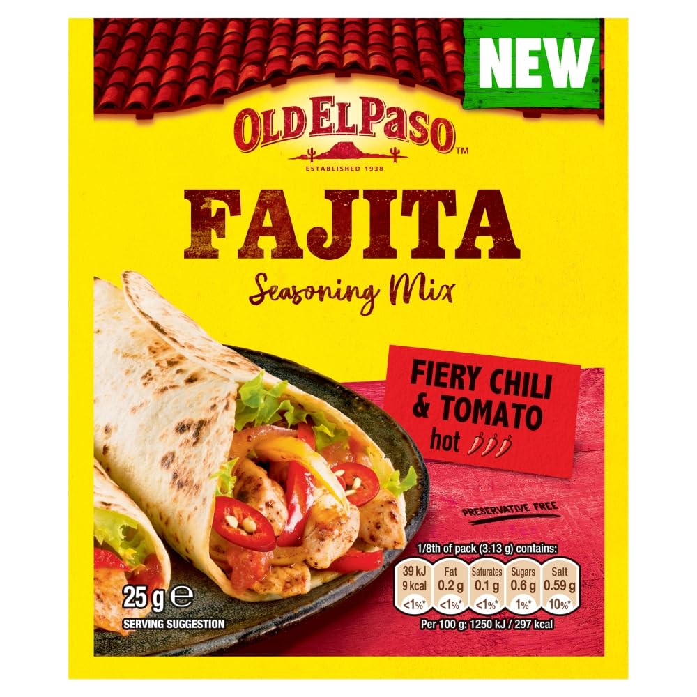 Old El Paso SEASON MIX FAJIT FIERY HOT 25G