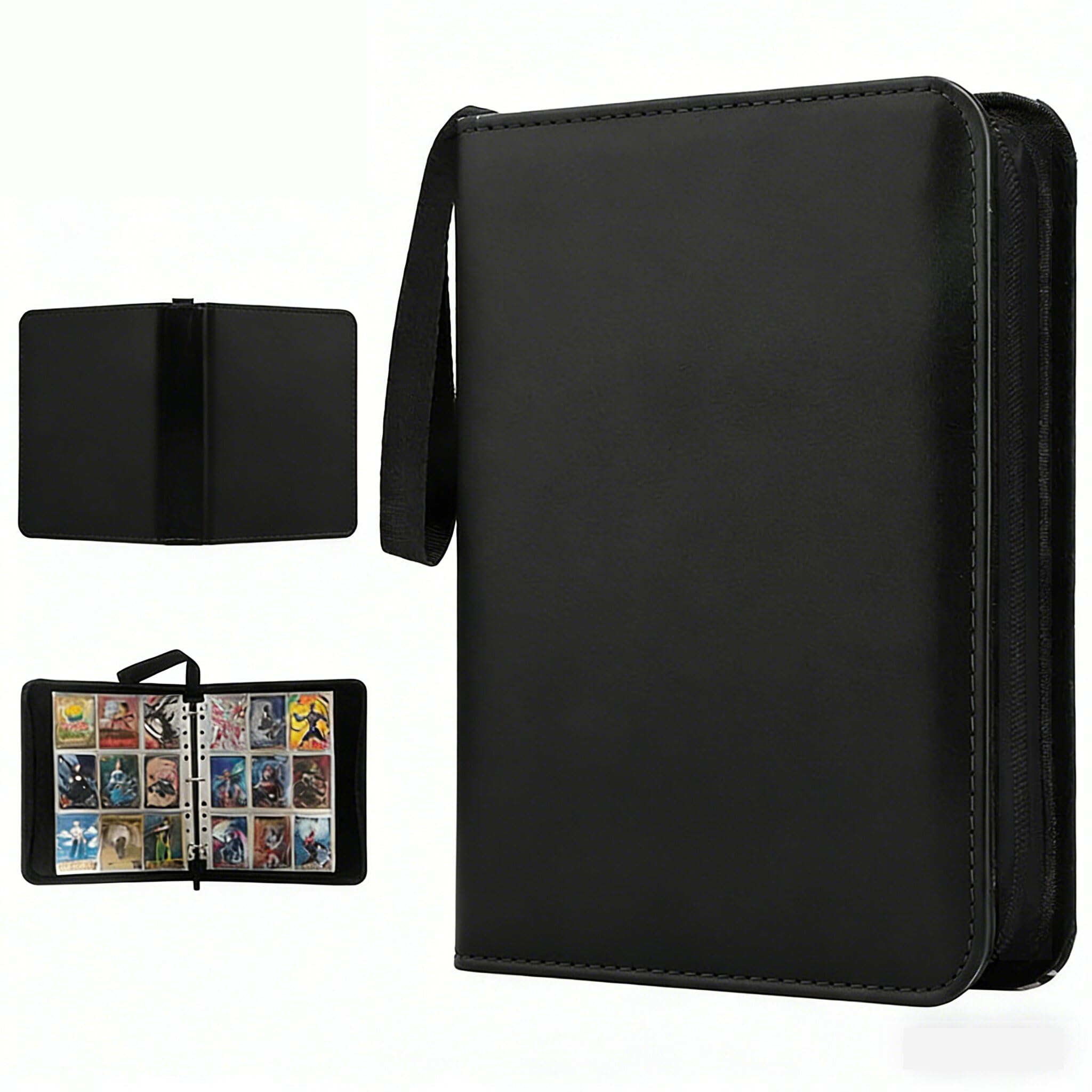 Card Binder, 4-Pocket Sleeves with 400 Cards Holder, Trading Waterproof, Corrugated Lining,Sports Cards Binder, TransparentCollection (4-Pocket) - 5