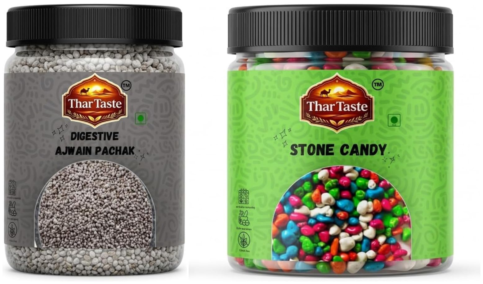 Thar Taste Ajwain Pachak 100g + Stone Candy 100g | Combo of 2-image-32