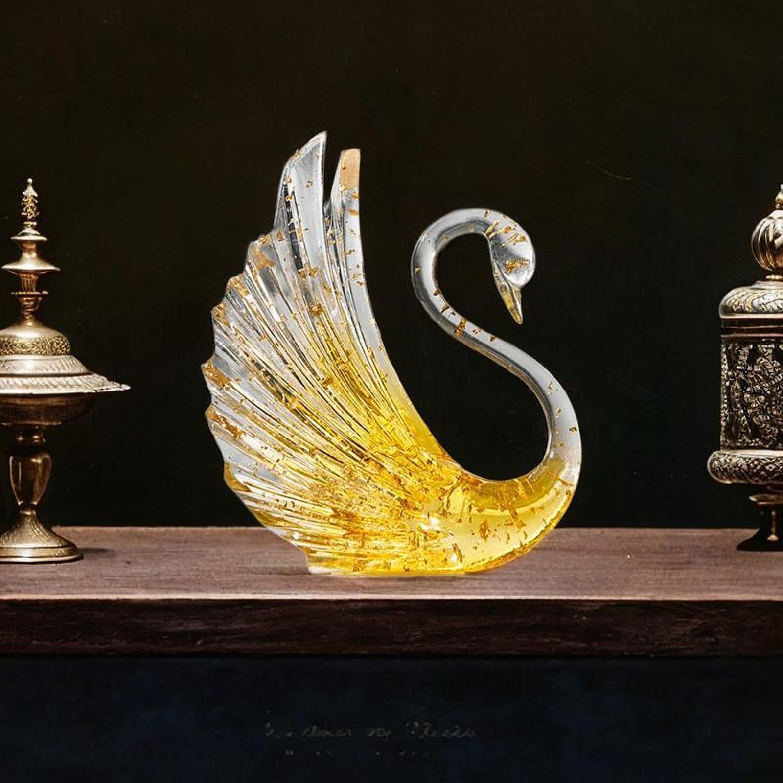 スワン彫刻のセンターテーブル スワン彫刻のセンターテーブル