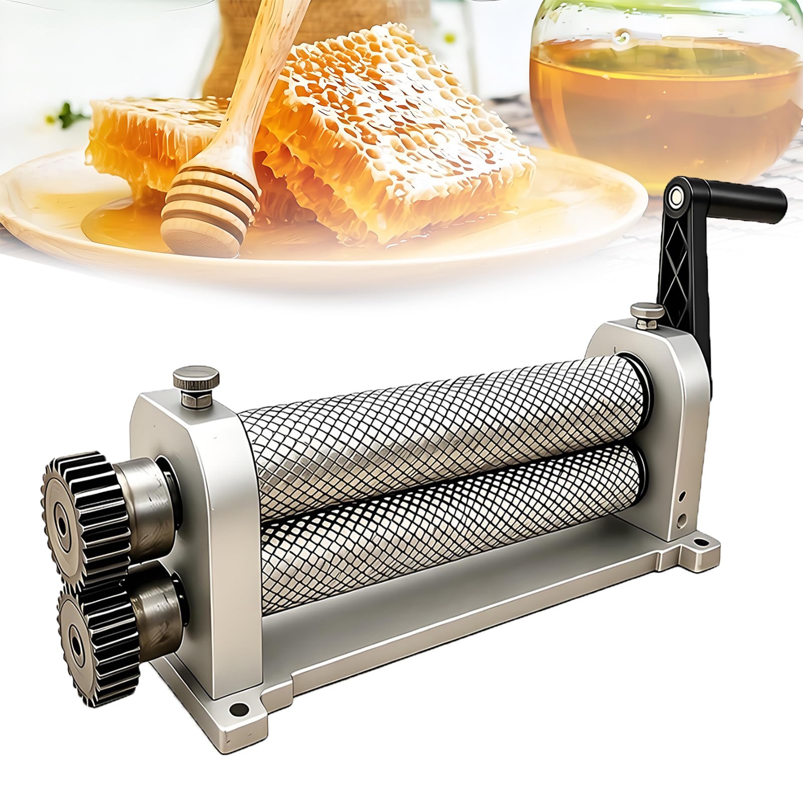 EpyGnom 280mm Bee Wax Foundation Sheet Mills Machine, Beeswax Embossing Mold, 5.4mm/4.9mm/5.1mm5.4mm Eyes Comb Foundation Press Tool for Beekeeping Hive 5.1mm