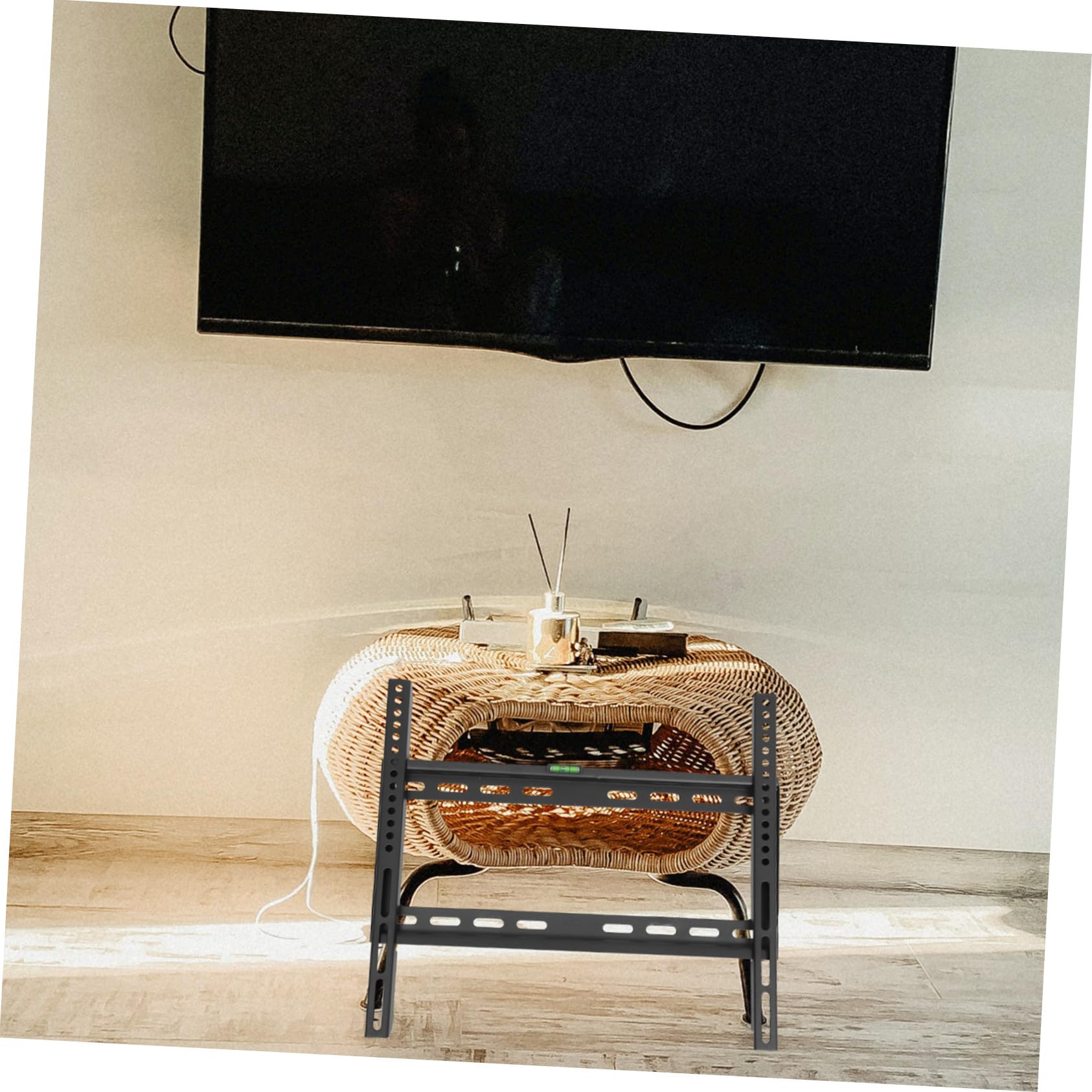 Supporto Tv Parete Design Salvaspazio Facile Installazione per Soggiorno Camera