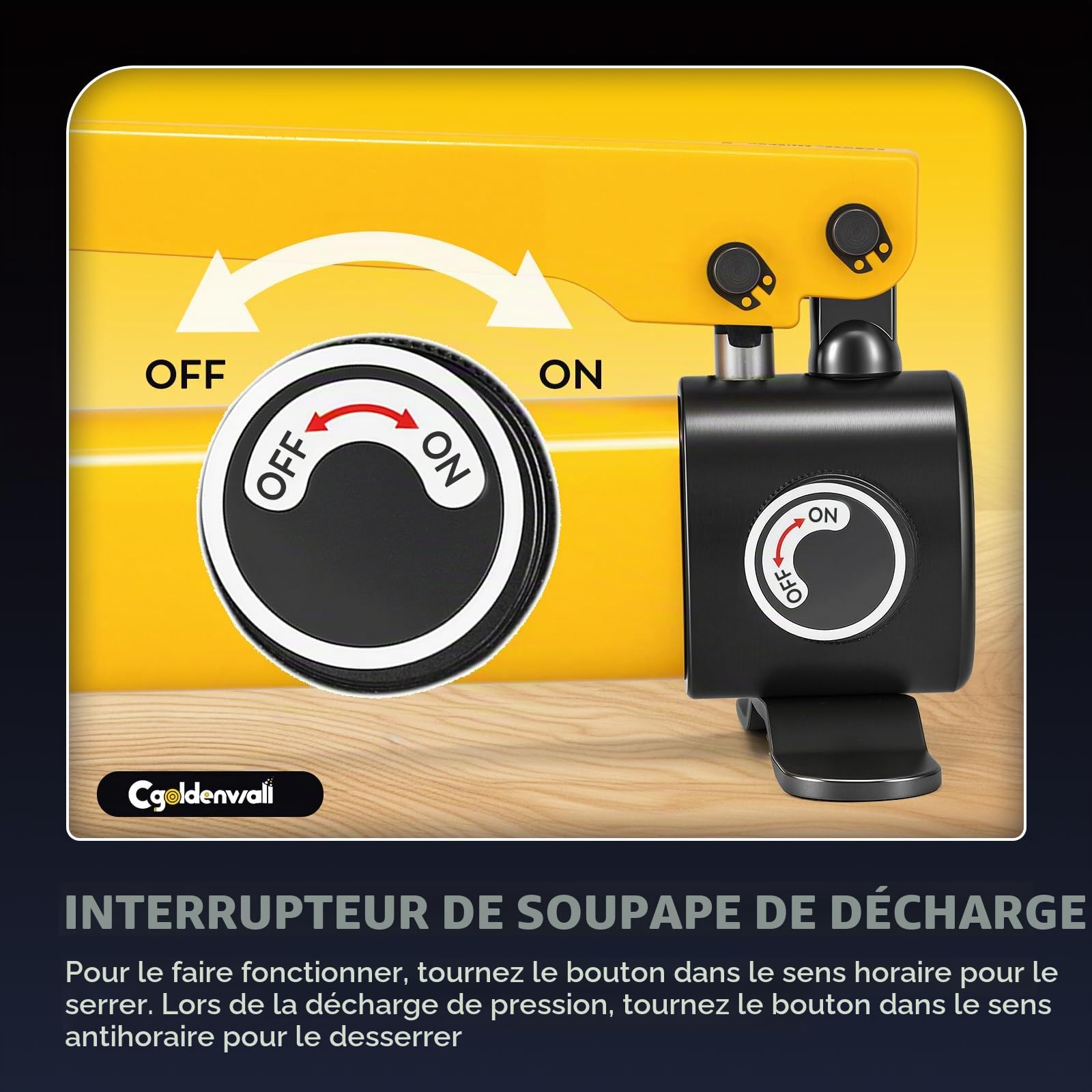CGOLDENWALL CP-180 Pompe Hydraulique Manuelle, avec Tuyau de 0,8m, Haute Pression 60kg/cm², Teneur en Huile 400cc, pour Utilisation avec Des Variétés d'Outils Hydrauliques