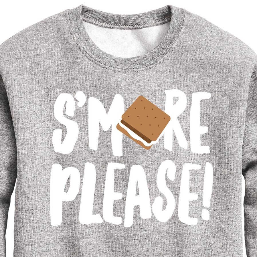 Instant Message - Camping - S'more Please! - Toddler & Youth Crewneck Fleece Sweatshirt3