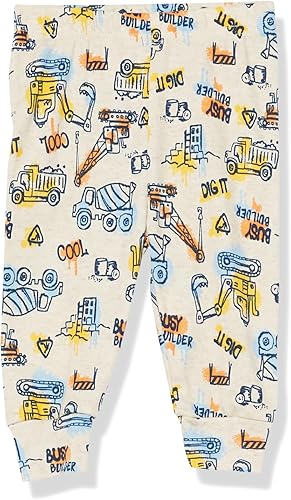 Miniatura 7 de The Children's Place Conjunto de pijama de 4 piezas con camiseta de manga larga y pantalones ajustados para bebés y niños pequeños, 100% algodón