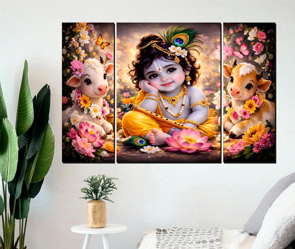 Wooden Wall Art Set of 3 | 18x12 Inch Rectangular Panels | Modern Rustic Home Decoration_1524-image-12