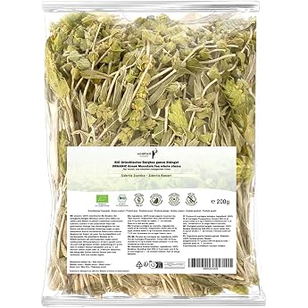 Minotaur Herbs Organic Greek Mountain Tea 200g Whole Stems from the Mountains of Greece Premium Quality from Controlled Organic Cultivation