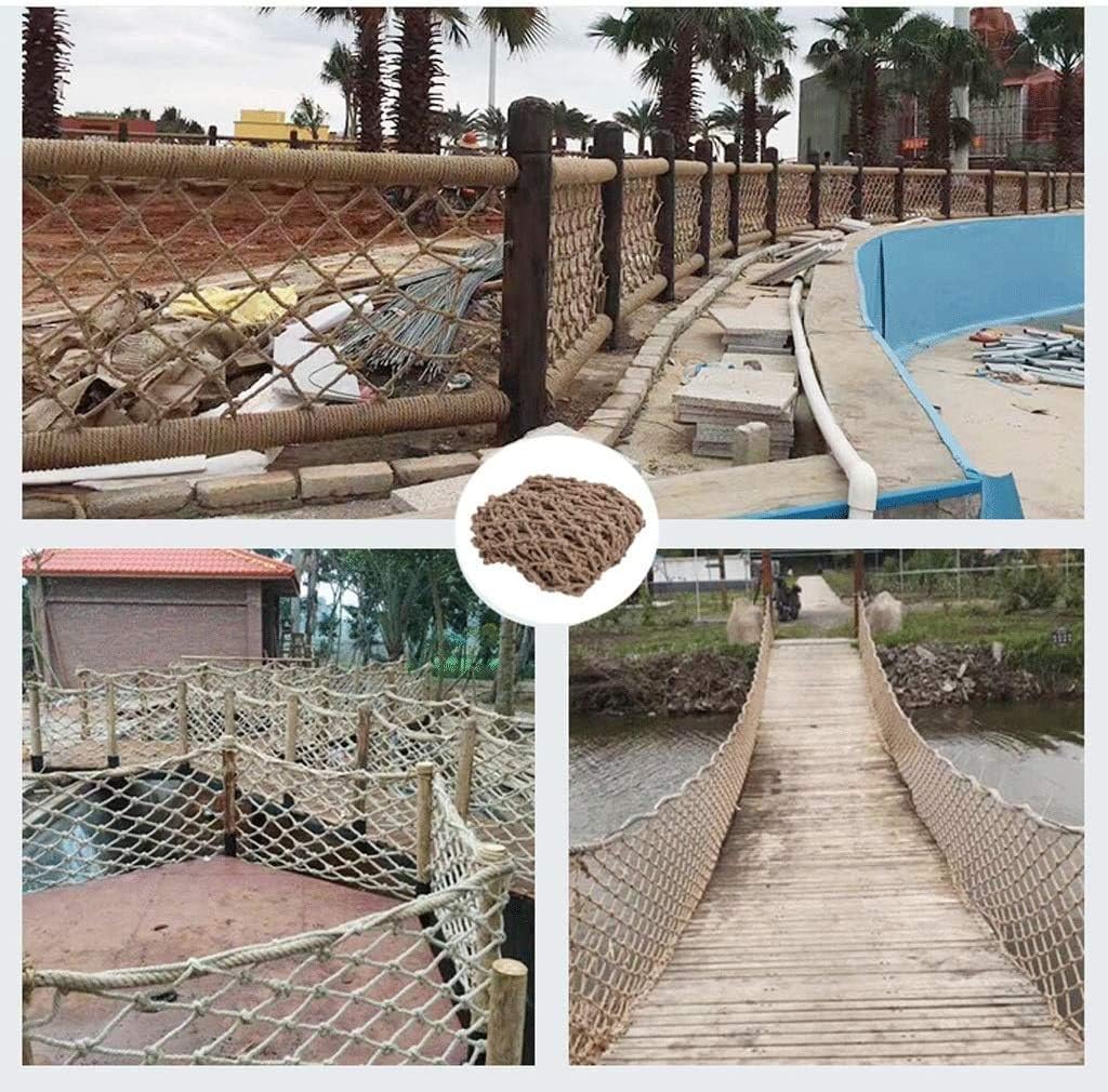 Decorative Net, Decorative Fishing Net Sturdy Hemp Net Kid's Protective Net Outdoor Decorative Net Decorative Hemp Rope Net for Stair,5x9m（16.4 * 29.5ft）