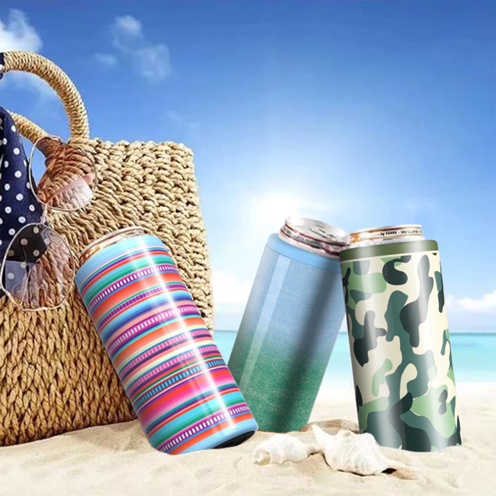 Amazon.com: TILUCK Skinny Can Cooler for Slim Beer & Hard