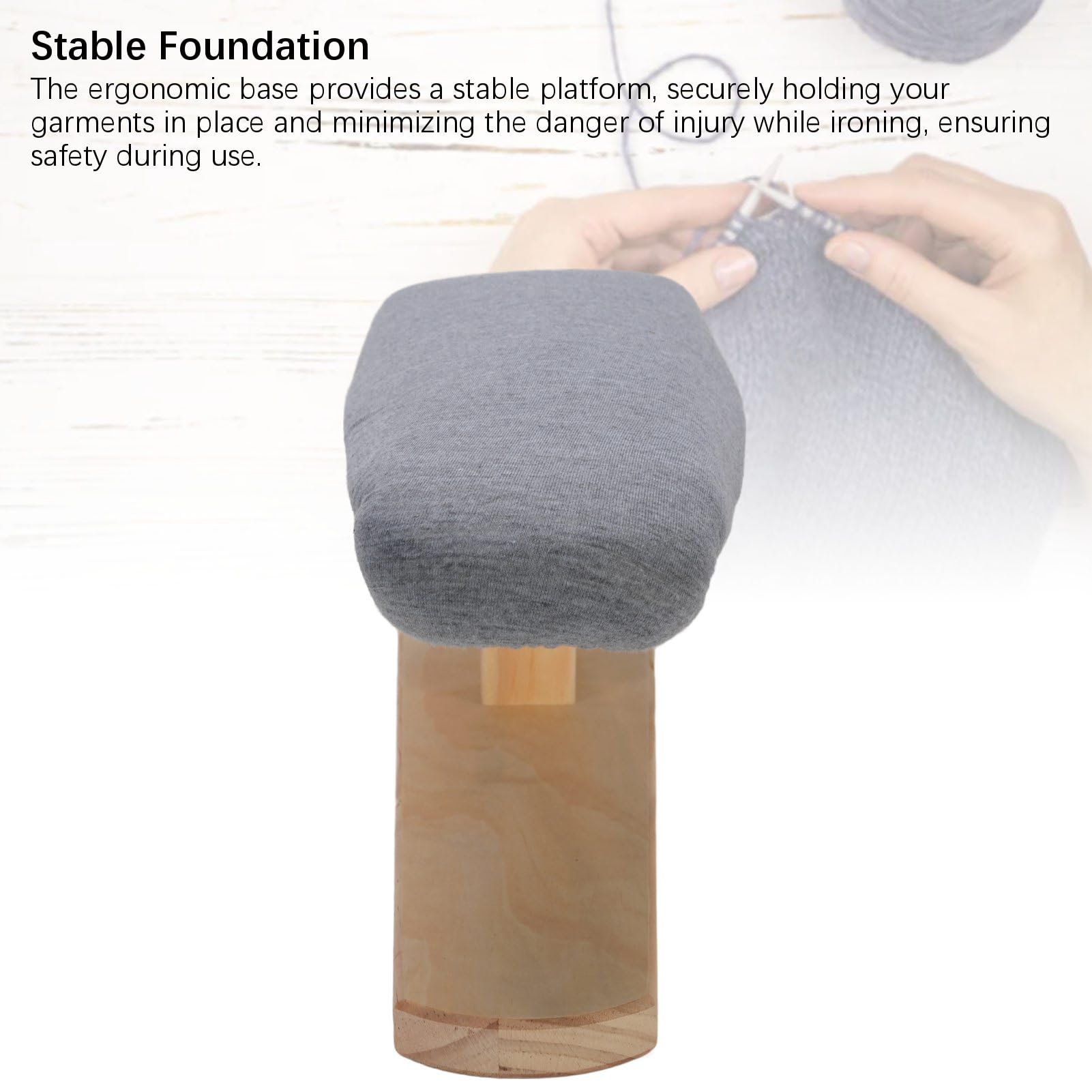 Tablero de Planchado de Mesa, Tablero de Planchado Pequeño Acolchado con Base de Madera, Tablas de Planchar Portátiles de Cofre y Manga para Sastre, Hogar, Lavandería, Apartamento