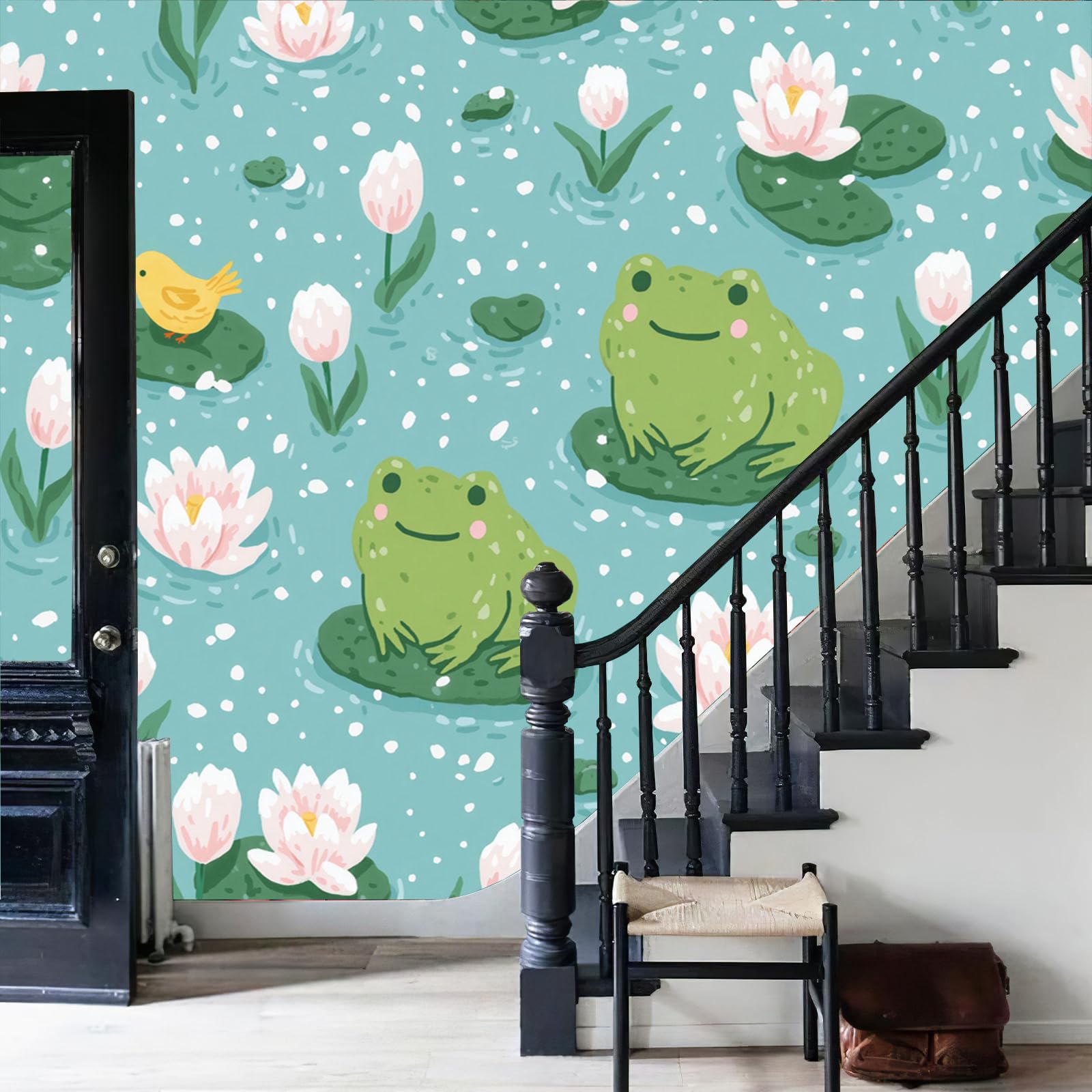 Papier peint intissé panoramique pour camoufler les imperfections des murs