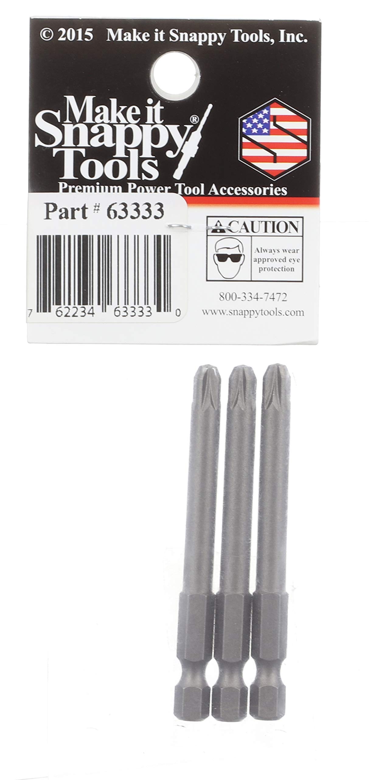 Make it Snappy Pozi-Drive Quick-Change Bit (Set of 3) #3 x 2