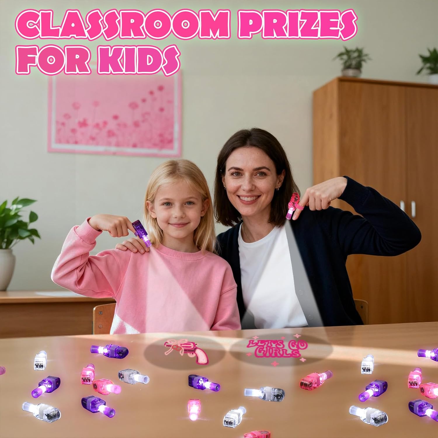 36 Pack Cowgirl Party Favors LED Finger Lights for Girls Birthday, Glow in the Dark Western Theme Party Supplies, Cowgirl Goodie Bag Stuffers, Classroom Rewards Carnival Prizes - Image 7