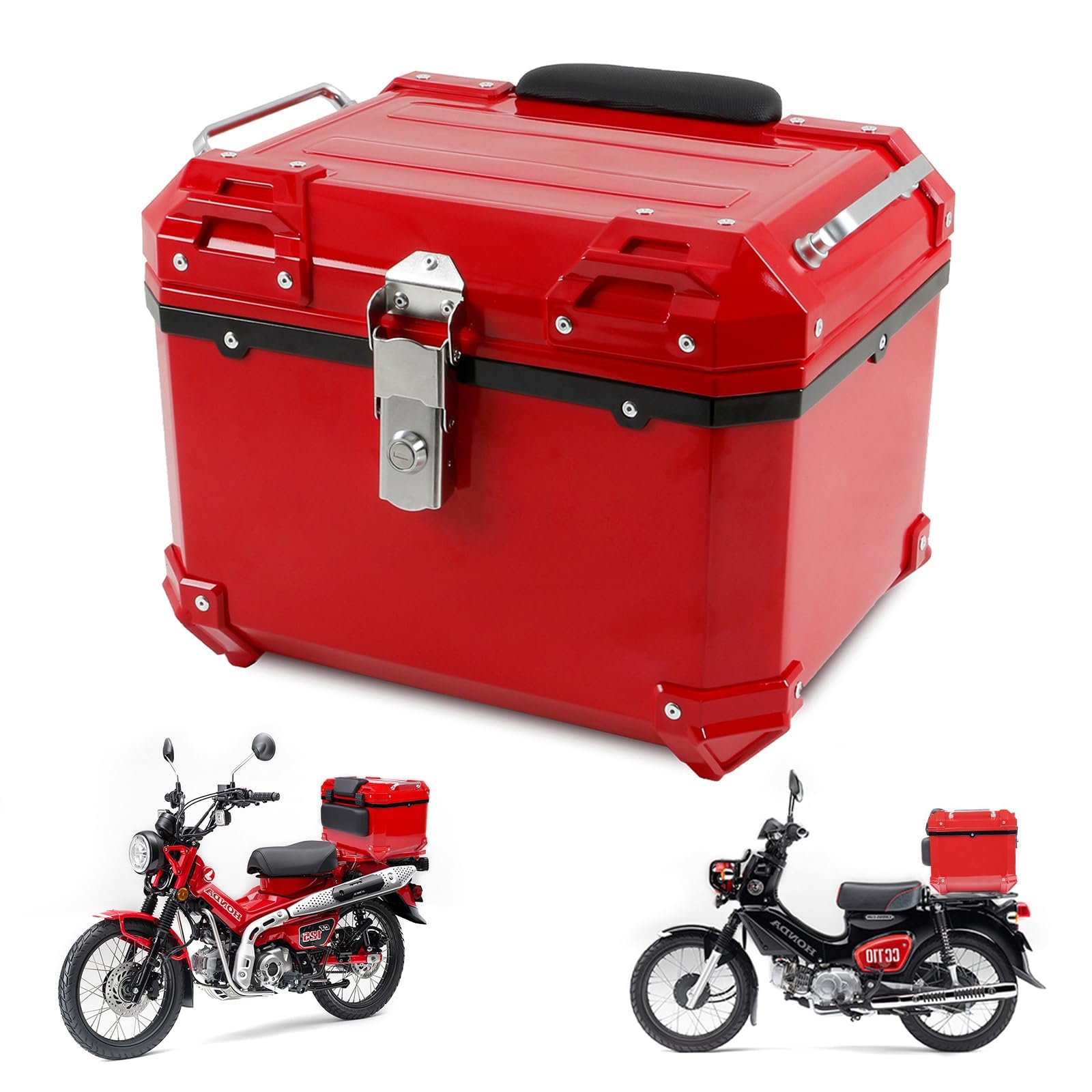 Amazon | HI-LINE バイク リアボックス 45L トップケース 汎用 ABS製 