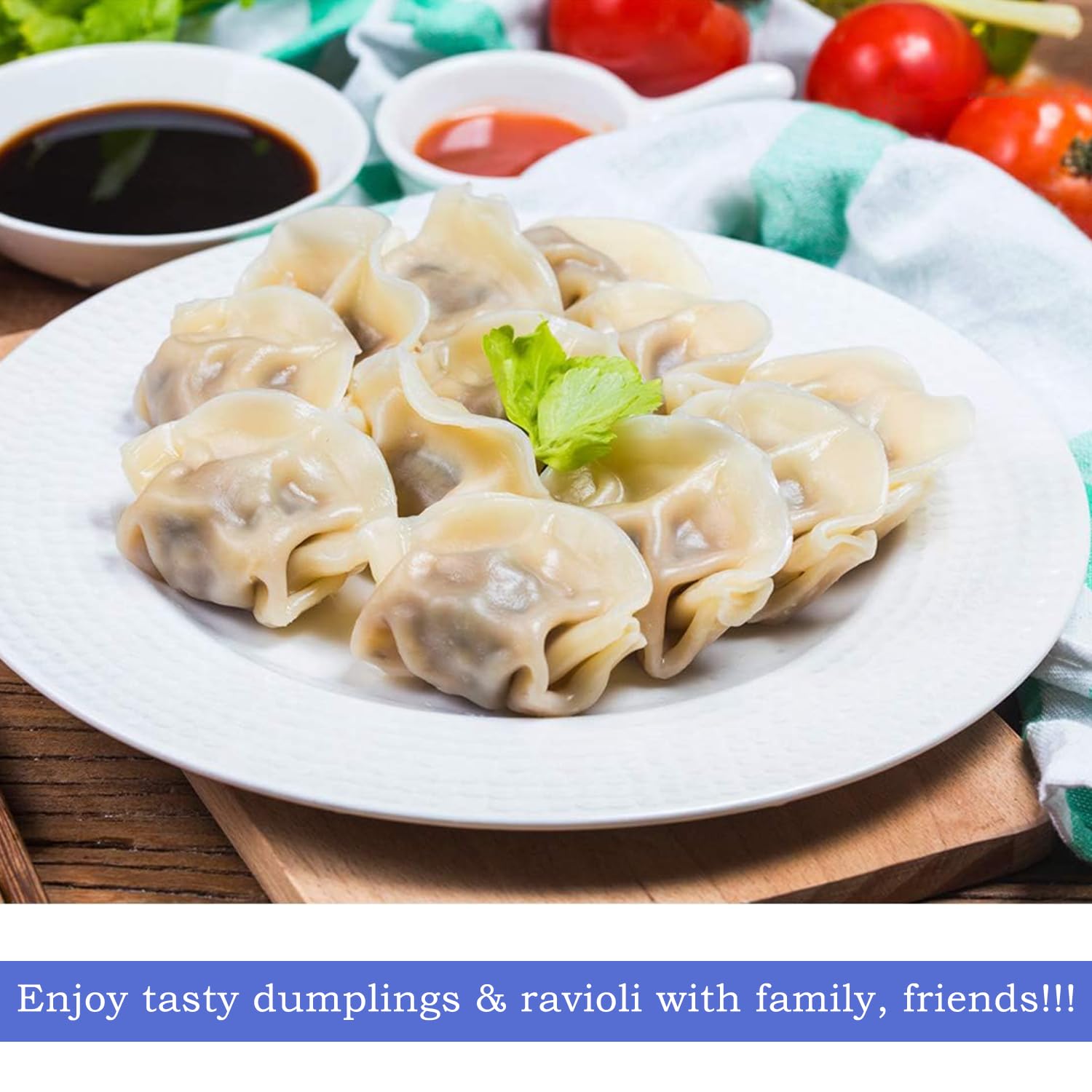 3 Piezas Molde Empanadillas, Molde de Clip para Bola de Masa, Dumpling Maker para Ravioli, Prensa Manual de Empanada, para Hacer Bolas de Masa Hervida, Pegatinas para Ollas