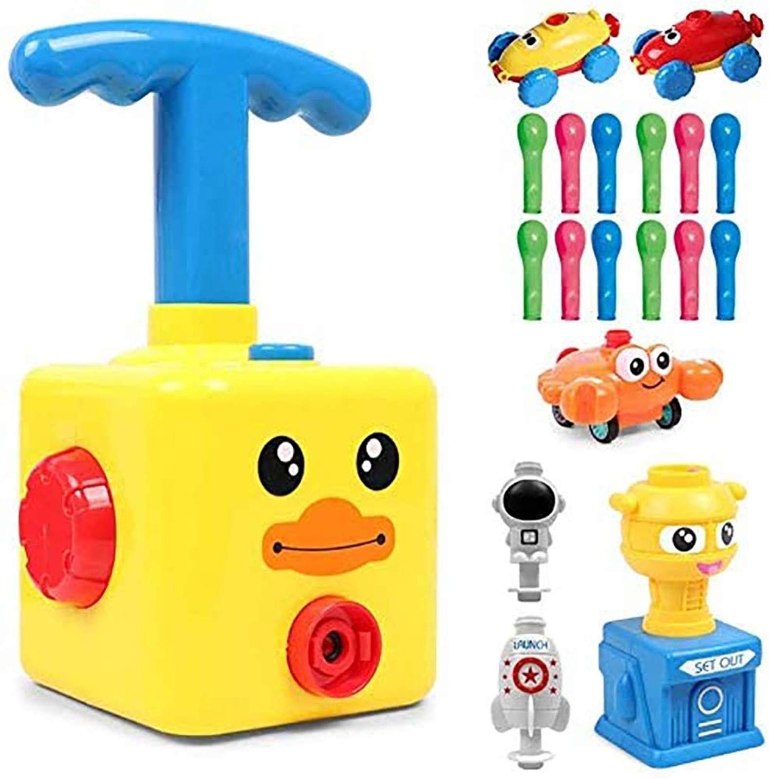 DGZ Balloon-Powered Car Start, Auto Air Balloon Pump, 18 Balloons