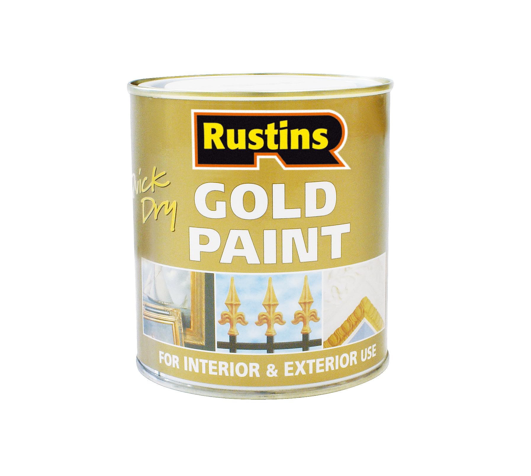 Rustins Quick Dry Gold Paint 500Ml