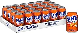 Fanta Can Orange Zero 330 ml (Pack of 24)