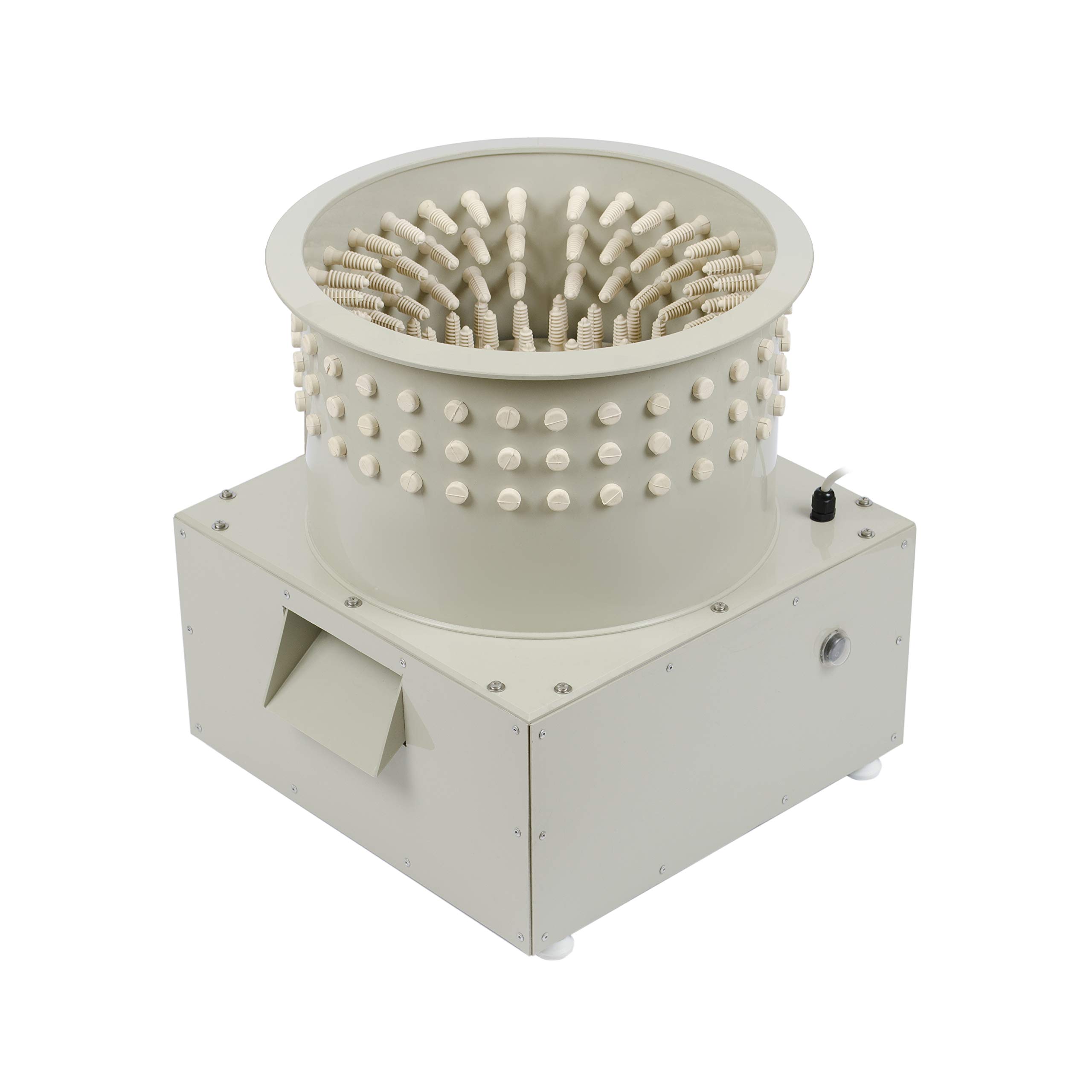 PluckerUkraine Quail Plucker Machine Mini 330 - Poultry Feather Remover for Small Chicken Quail Pigeon with Small Soft Fingers 13″Drum 110V-Plucker KIT (Quail Plucker Machine) (Used)