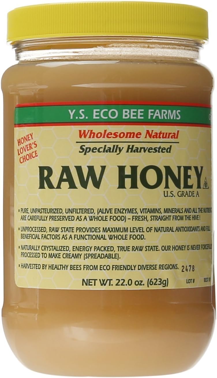 Amazon.com : YS Eco Bee Farms - Raw Honey - 22 oz (Pack of 5) : Health ...