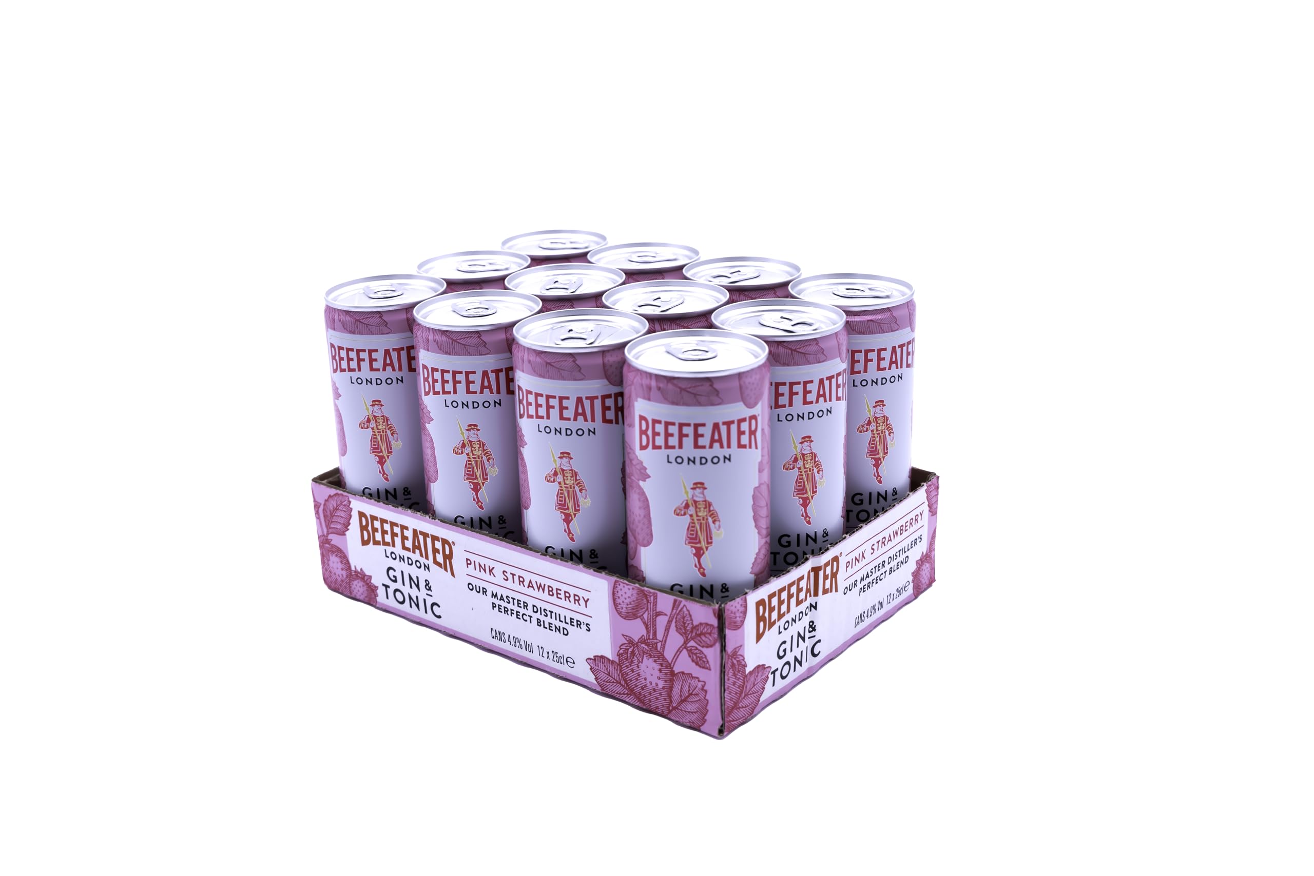 Beefeater Pink Gin&Tonic Redi Cóctel 12 Unidades - 250 Ml