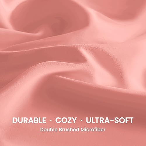 Miniatura 5 de Sleep Zone - Juego de sábanas suaves y frescas de 4 piezas sábana bajera, encimera y fundas de almohada, no se arrugan ni se decoloran, bolsillo