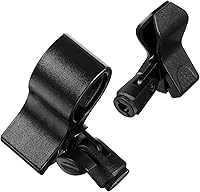 Vista 1 de 2 piezas de soporte de clip de micrófono grande con tornillo universal ajustable soporte de clip de micrófono con adaptador de tornillo macho de 5/8