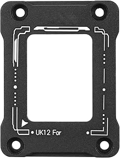 Placa de Pressão Tipo Dobra, Almofada de pé de Isolamento Encaixe Completo LGA1700 BCF Liga de Alumínio Antidobra para CPU (Preto)
