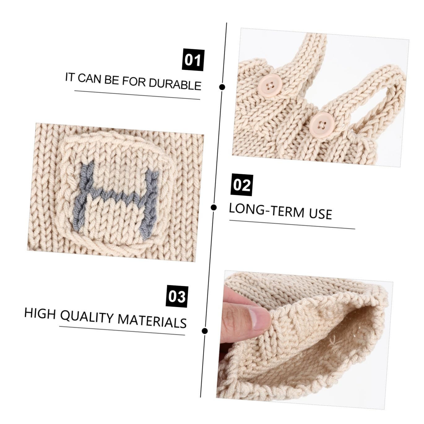 Beavorty Accesorios Para Fotografía De Bebés Conjuntos De Punto Para Bebés Conjunto Navideño Para Bebé Gorro De Crochet Conjunto Para Recién Nacido Disfraz Para Sesión De Fotos De